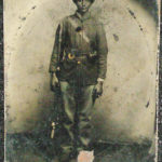Tintype of African American Civil War Soldier